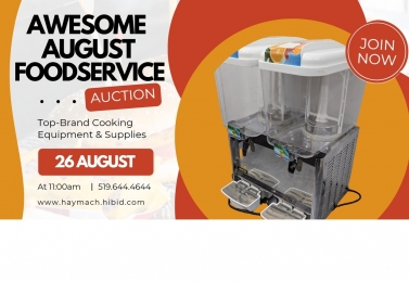 AWESOME AUGUST FOODSERVICE AUCTION