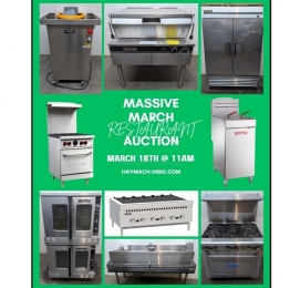 MASSIVE MARCH RESTAURANT AUCTION 2026